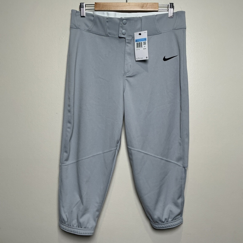NWT Nike Vapor Select High Baseball Pants Mens Size M Athletic Gray Knickers